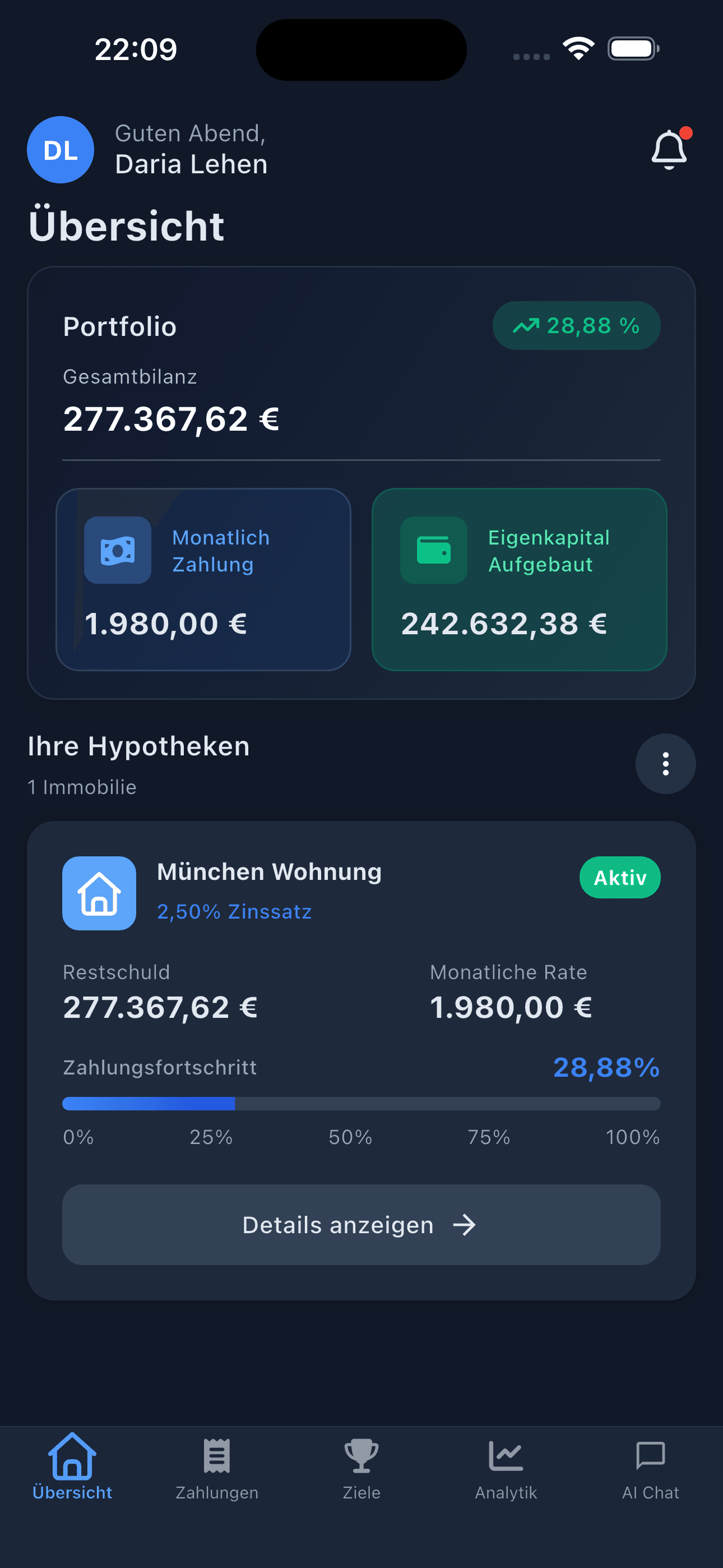 Hypomeister Dashboard